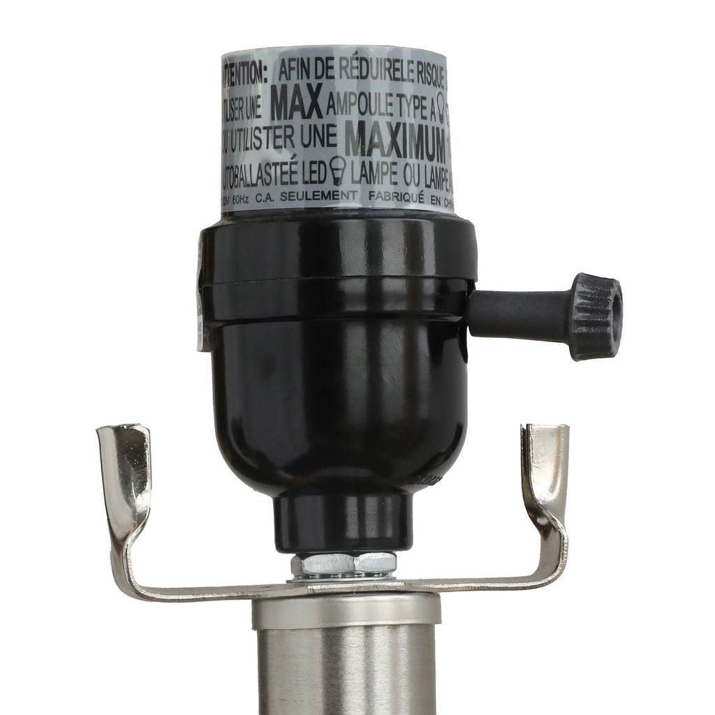 Yokila 25" White Ceramic Table Lamps Set of 2 for Living Room Bedroom Modern Bedside Nightstand Lamps