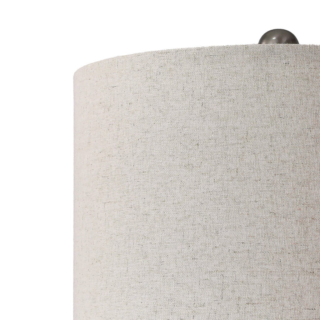 Yokila 25" White Ceramic Table Lamps Set of 2 for Living Room Bedroom Modern Bedside Nightstand Lamps